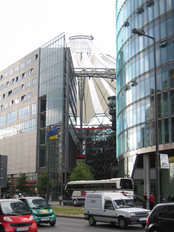 in the middle: Sony Center