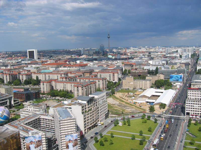 View from Panorama Point at Potsdammer Platz