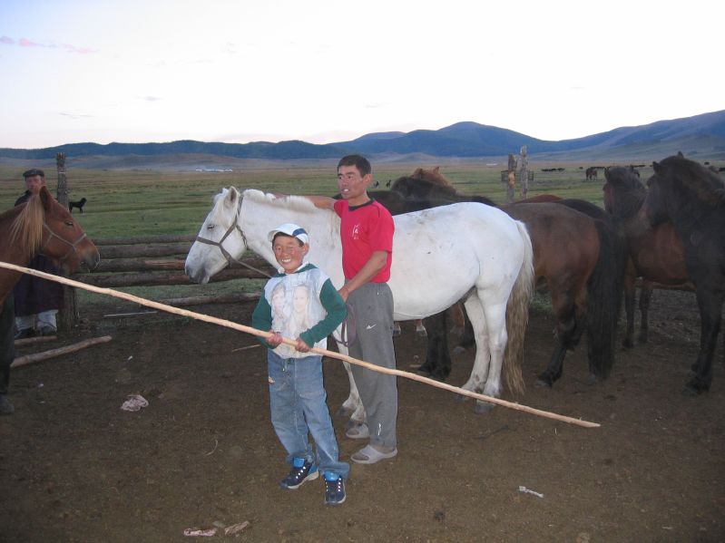 Day 5: Purevdorj with a horse