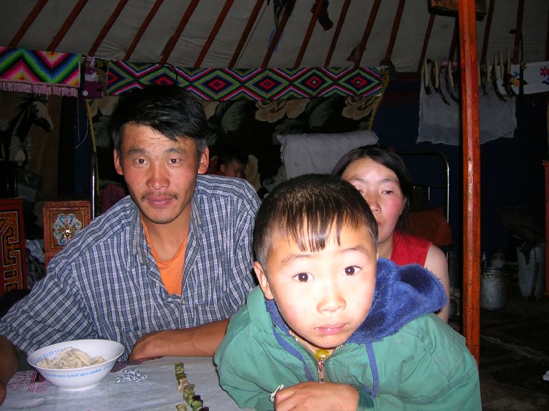 Day 6: Jargalsaihan, his son and his wife