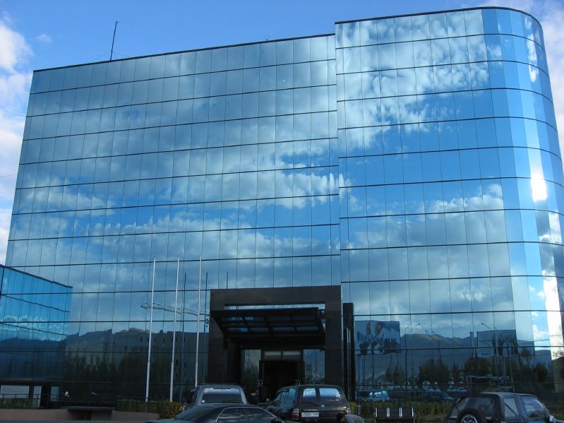 Sky mirrored in a Building