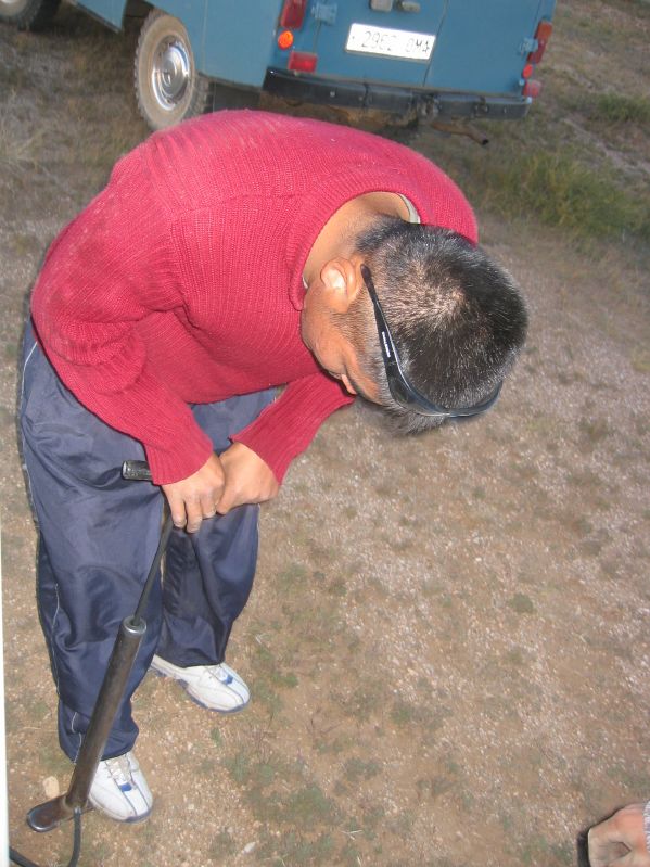 Gobi revisited - Inflating the tire