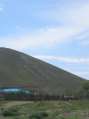 Mongolian Flag on a Hill