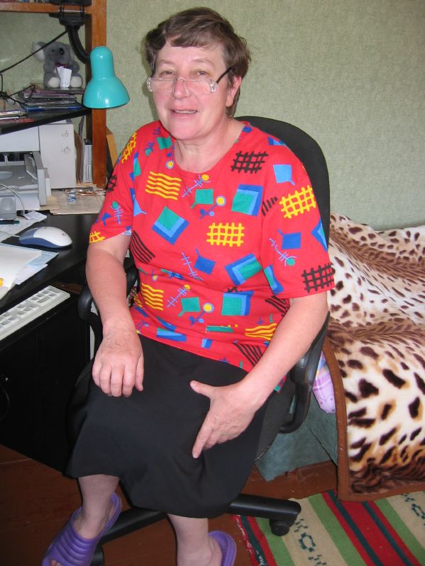 Luba, my landlady in Listvjanka