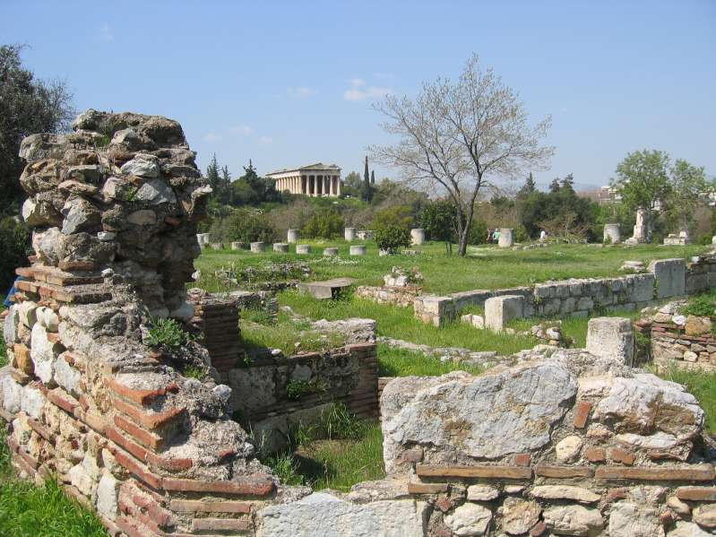 Ruins close to the Acropolis
