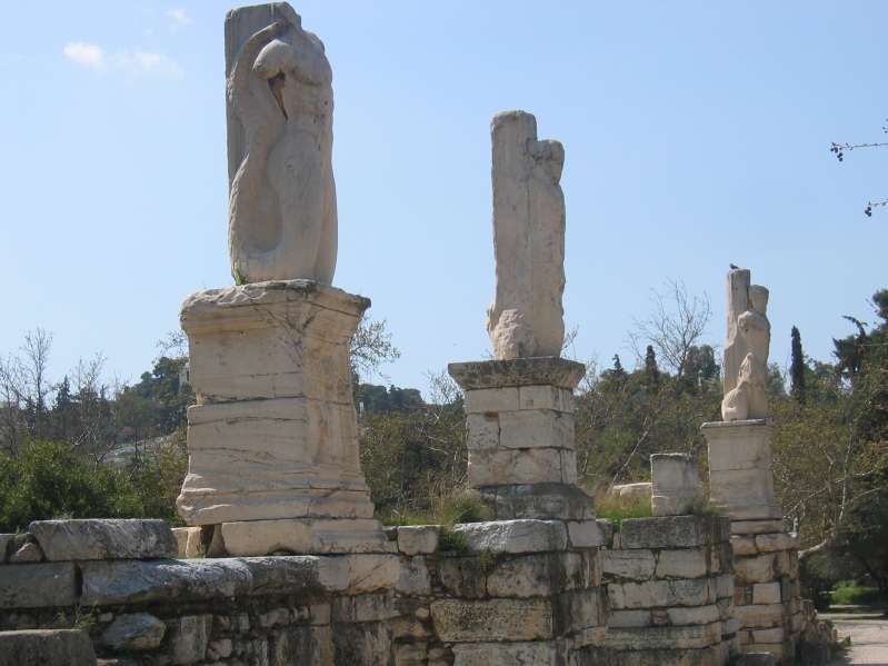 Ruins close to the Acropolis