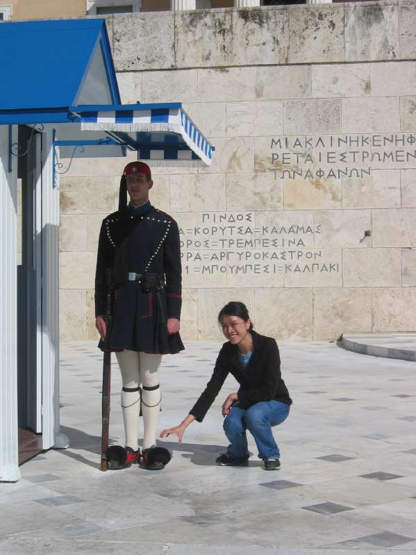 Guards in front of the Parliament