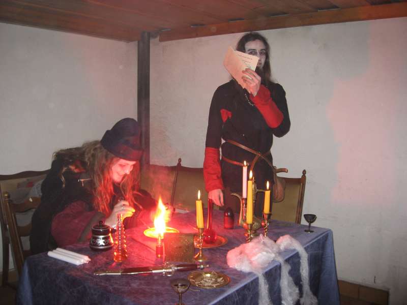 A meeting of the cult of the black glove
