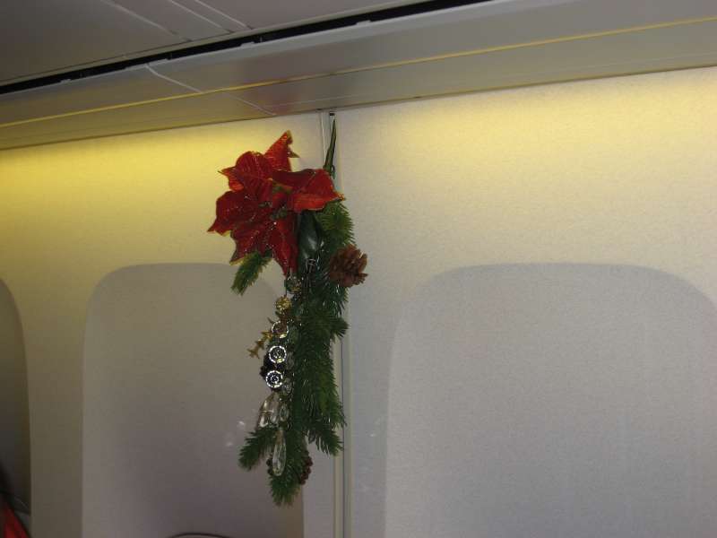 Christmas Spirit on the plane