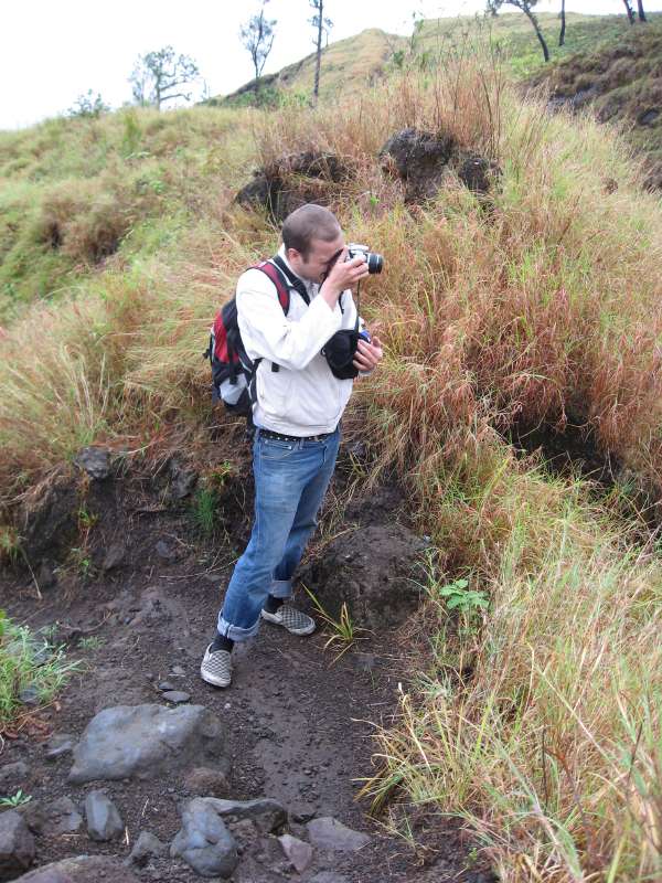 Christian taking a photograph