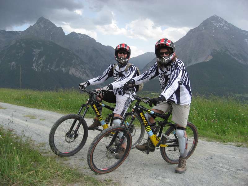 Downhill biking