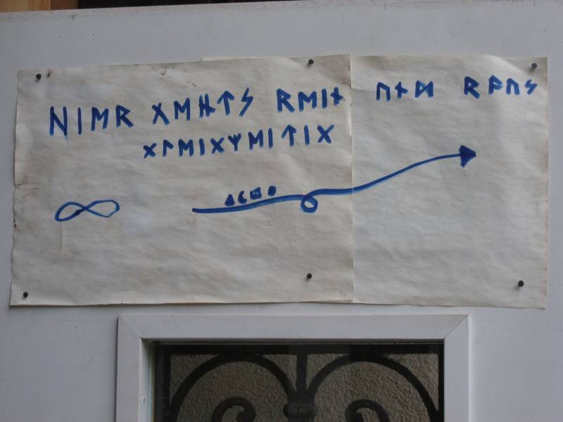 Strange runes can be found all over the place