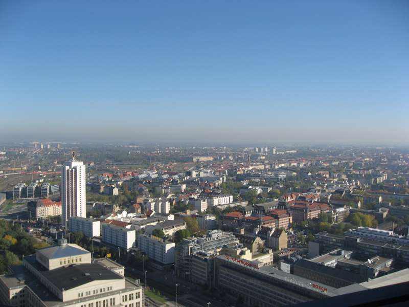 View from the tallest building in Leipzig