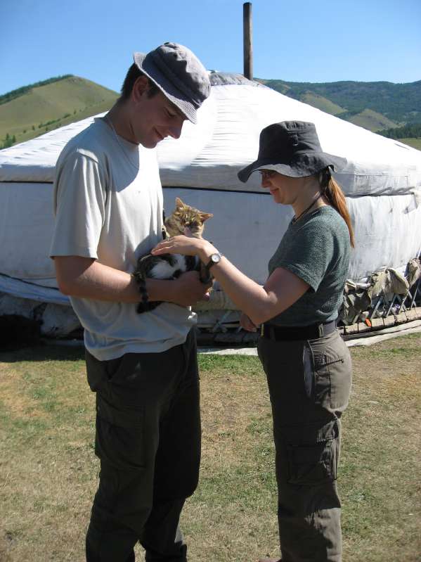 David, the cats and Jana
