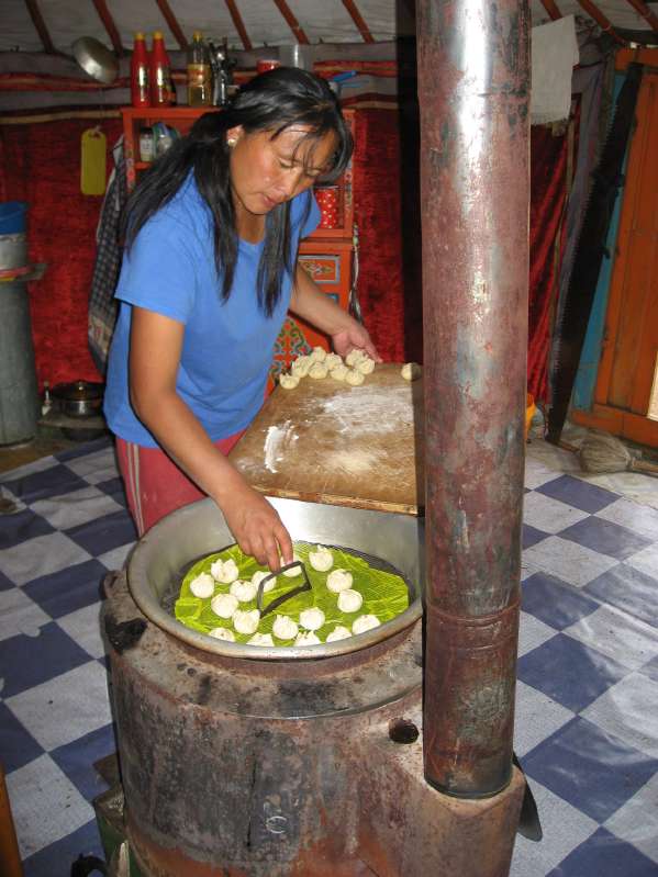 Amarjargal cooking Buuz