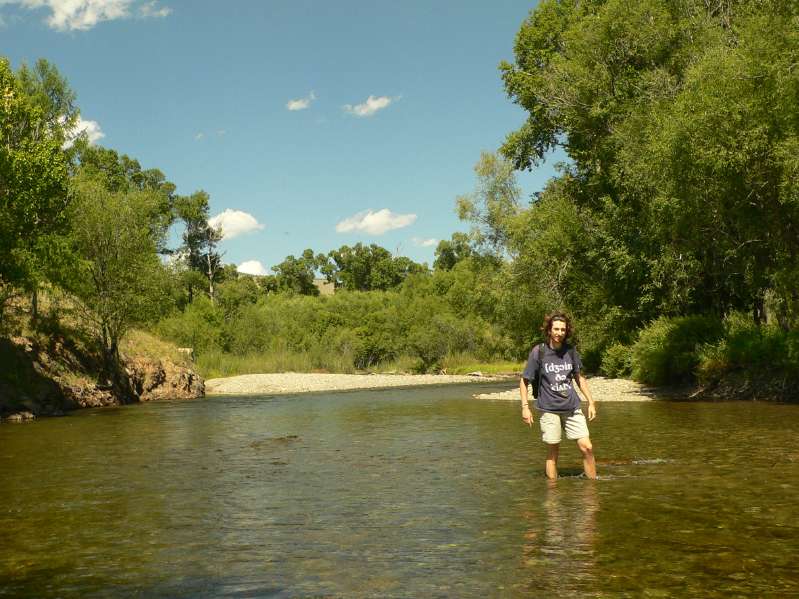 Crossing the river