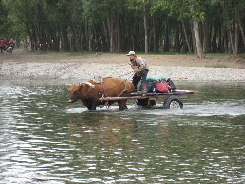 Crossing the river