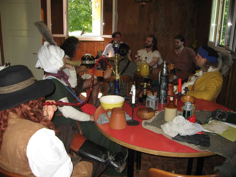 Inside the tavern