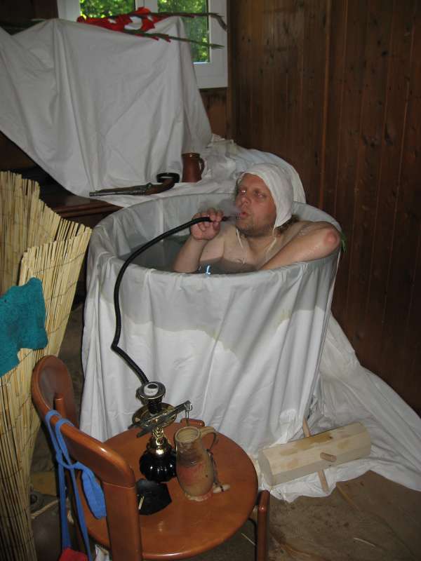 The merchant in the bathtub