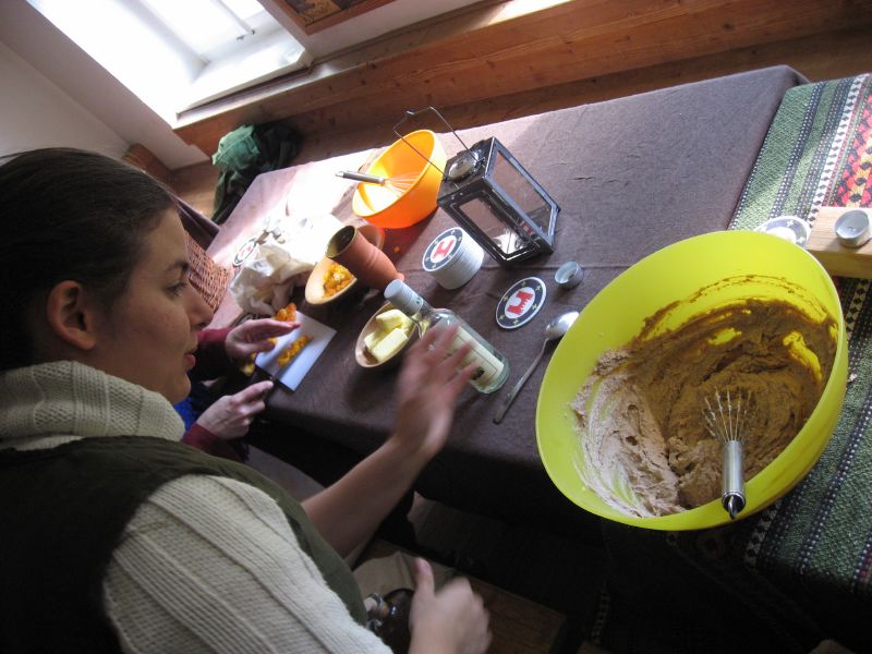 Josephine Waidmann during the baking competition