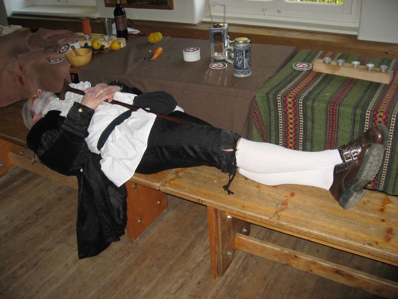 Father Weber napping