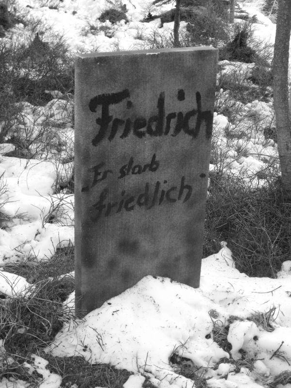 The Cemetery: Friedrich's grave