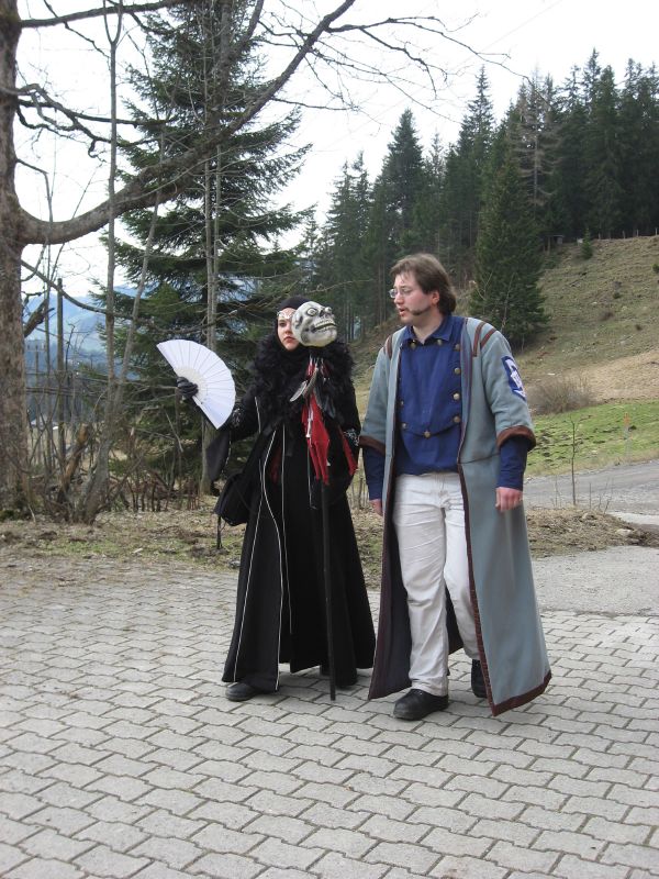Victor chats with the Necromancer