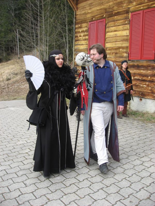 Victor chats with the Necromancer