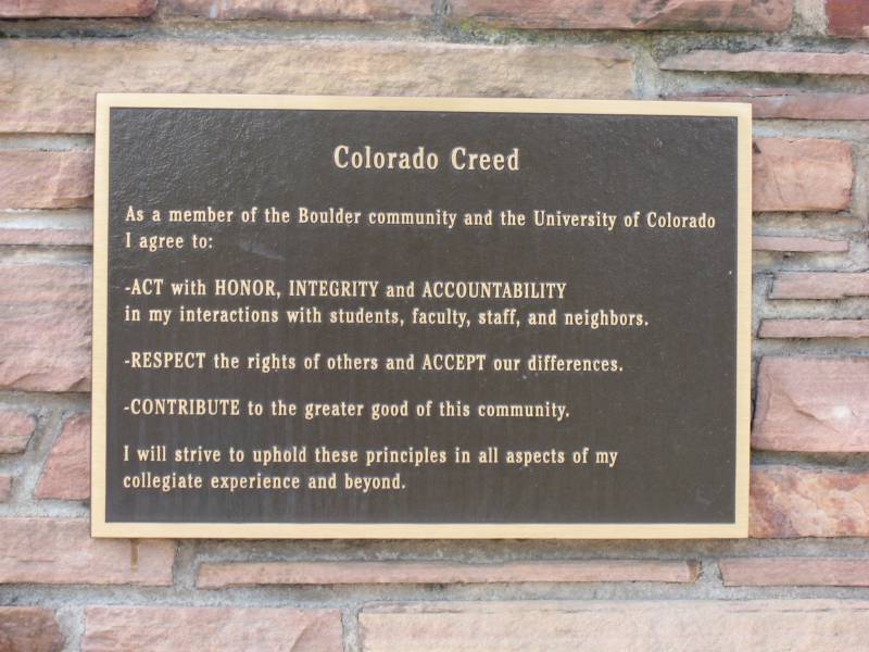 University of Colorado Creed