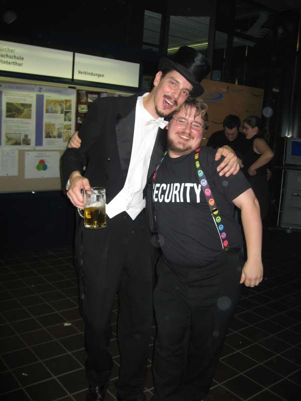 Hotti and Peter (Chief of Security)