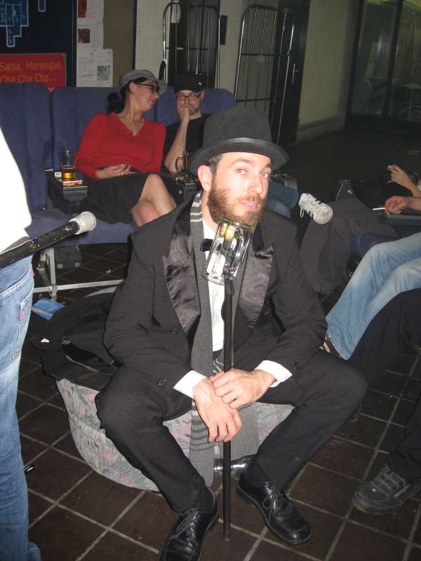 a slightly drunk Matthieu