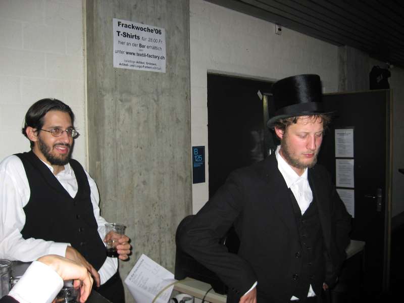 Kunal and Christof at the bar